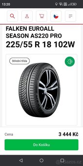 225/55 R18 XL Nové Falken Celoroční - 4