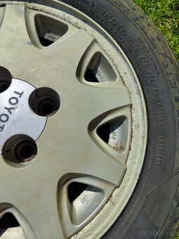 Retro originál Toyota alu kola r14 4x100 Corolla - 4