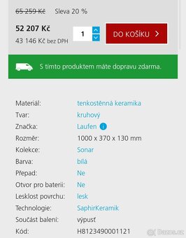 Dvojumyvadlo Laufen Sonar s reliéfem - 4