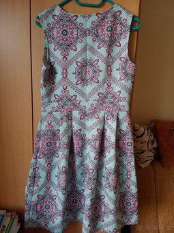 Tyrkysové dámské šaty - 4
