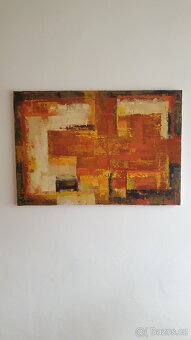 Prodej autorského abstraktního obrazu: Zemité tóny - 4
