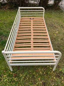 Jednolůžková postel Ikea 90x200cm, polohovací rošt, matrace - 4