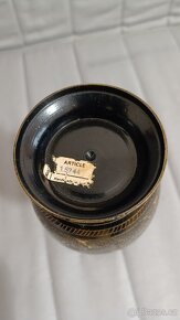 Kovová broušená váza. - 4