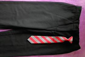 Společenské kalhoty + kravata - 4