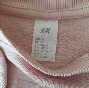 Bavlněná mikina s aplikací H&M, vel. 92 - 4