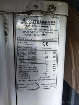 Klimatizace Mitsubishi SRC71ZM-S - 4
