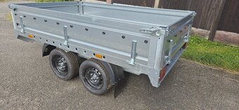 Bržděný dvouosý přívěs 2500 x 1500 x 400mm - 2000kg - 4