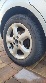 4x alu kola 5x110 r16 opel se zimními pneu 5mm - 4