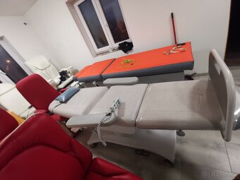 Kosmeticke křeslo/LEHÁTKO AKCE stříbrné 5motorů - 4