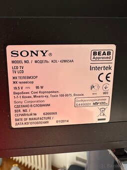 TV Sony KDL-42w654a - 4