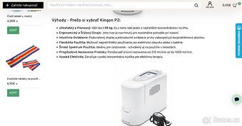 Kyslíkový koncentrátor KINGON P2 5L / 2kg - 4