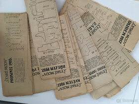 Starožitné papírové střihy a výšivky z roku 1916 až 1917 - 4