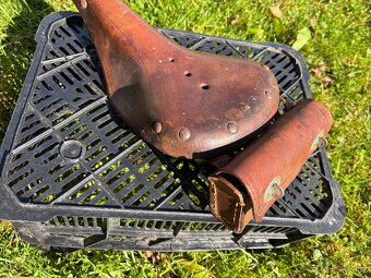 Originální kožené sedlo na kolo - 4