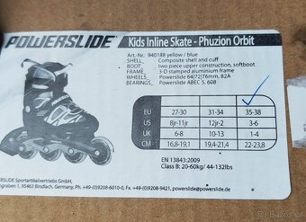 Brusle in-line, rostoucí dětské 35-38 - 4