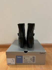 Černé kožené boty Gabor vel. 38 - 4