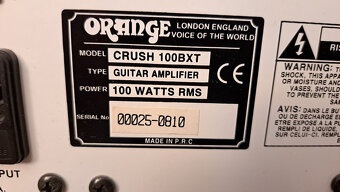 Prodám baskytarové kombo Orange Crush pix 100 BXT - 4