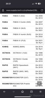 Destičky Zimmerman Fabia 1 - 4