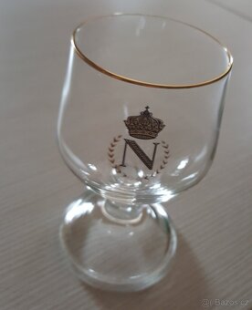 RETRO skleničky sklo na koňak / "napoleonky" - 4