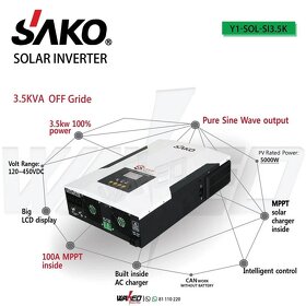 Solární střídač 3,5kW 24V - 4