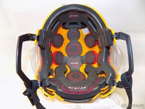 NOVÁ - TOP helma CCM Resistance Gold vel. S (žlutá) - 4