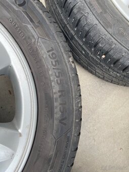 Alu kola 4x100 včetně letních pneu 195/55 R15 - 4