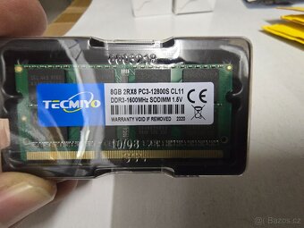 Paměti RAM do notebooku DDR3 8GB 1600Mhz CL11 zelené - 4