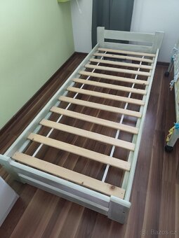 Dětská postel masiv (80x200), včetně roštu a matrace - 4