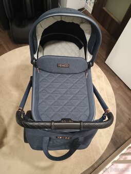 Dvojkombinace kočářek Venicci Tinum modrý - 4