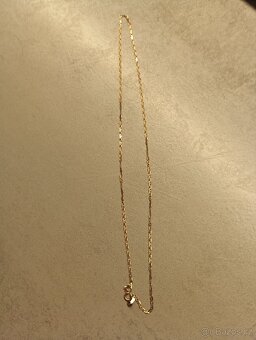 Zlaté náušnice kruhy + zlatý řetízek - 4