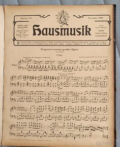 Staré noty - kniha notových zápisů - 4