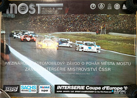 závodní motokáru plakát kniha Mistrovství ČSSR auta Most - 4