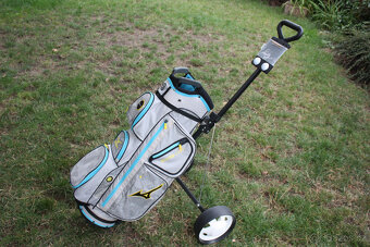 ÚPLNĚ NOVÝ GOLFOVÝ BAG MIZUNO + GOLFOVÝ VOZÍK - 4