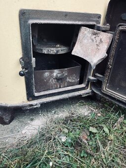 Kamna Klub 7 – plechová kamna na uhlí, funkční - 4