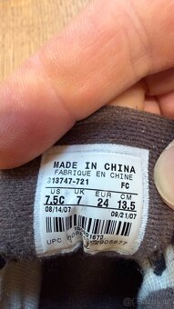 Chlapecké, dětské kožené kotníčkové boty Nike – vel 24 - 4