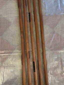 Dřevěné konzolové garnýžové tyče na závěsy záclony (NP028) - 4