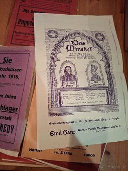 Prodam programy kin a divadel 1915 Vídeň - 4