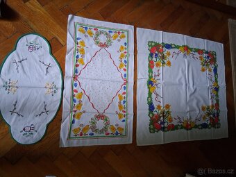Velikonoční staré ubrusy - 4