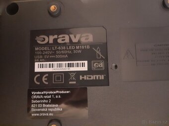 Orava LT-638 LED TV 24" (61 cm) – plně funkční - 4