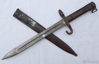 R.U. bodák, bajonet Mannlicher M95 s muškou. - 4