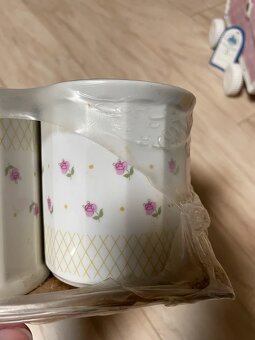Retro sada kytičkového čajového, karlovarského porcelánu - 4