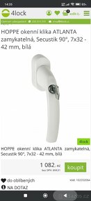 Okení klika HOPPE s klíčem - 4