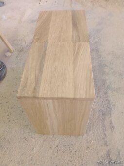 Noční stolky k postely dub masiv - 4