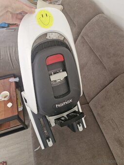HAMAX Cyklosedačka s uzamykatelným zámkem Caress White/Black - 4