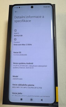 Xiaomi Poco X7 256gb Ram 8gb s kabelem s pouzdrem Cena 4699 - 4