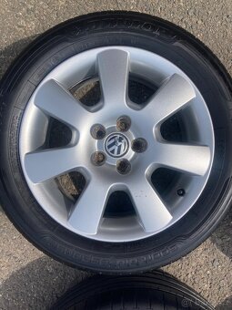 Alu 5x100 r16,Vw,Škoda,letni 205/55 r16 - 4