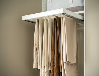 IKEA KOMPLEMENT Výsuvný věšák na kalhoty, bílá, 100x58 cm - 4