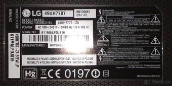 Prodam 123cm 4k UHD SMART WiFi DVB-T2 LED TV LG 49UH7707.Zar - 4