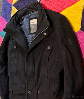 CALAMAR LUXUSNÍ VLNĚNÝ ZIMNÍ PÁNSKÝ KRÁSNÝ KABÁT TOP XL - 4