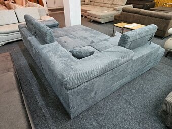 Rohová sedací souprava-rozkládací - 4