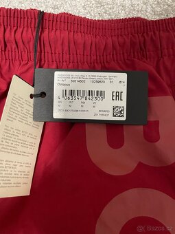 Pánské plavky BOSS Octopus  červené, size: M - 4